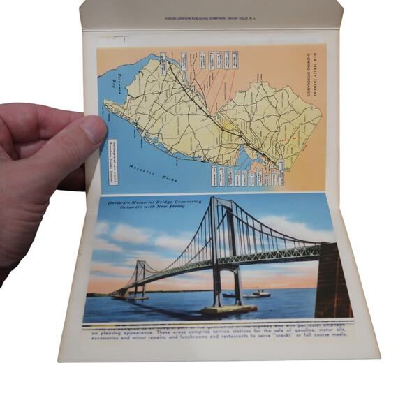 New Jersey Turnpike Souvenir Postcards Fold Out Accordion Photos Vintage - Picture 5 of 8